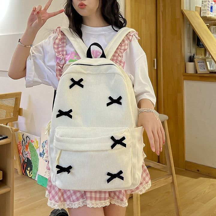 Backpack with Playful Ribbon Design Stornfield