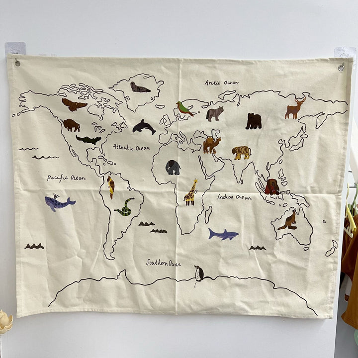 Educational Alphabet Fabric Wall Tapestry