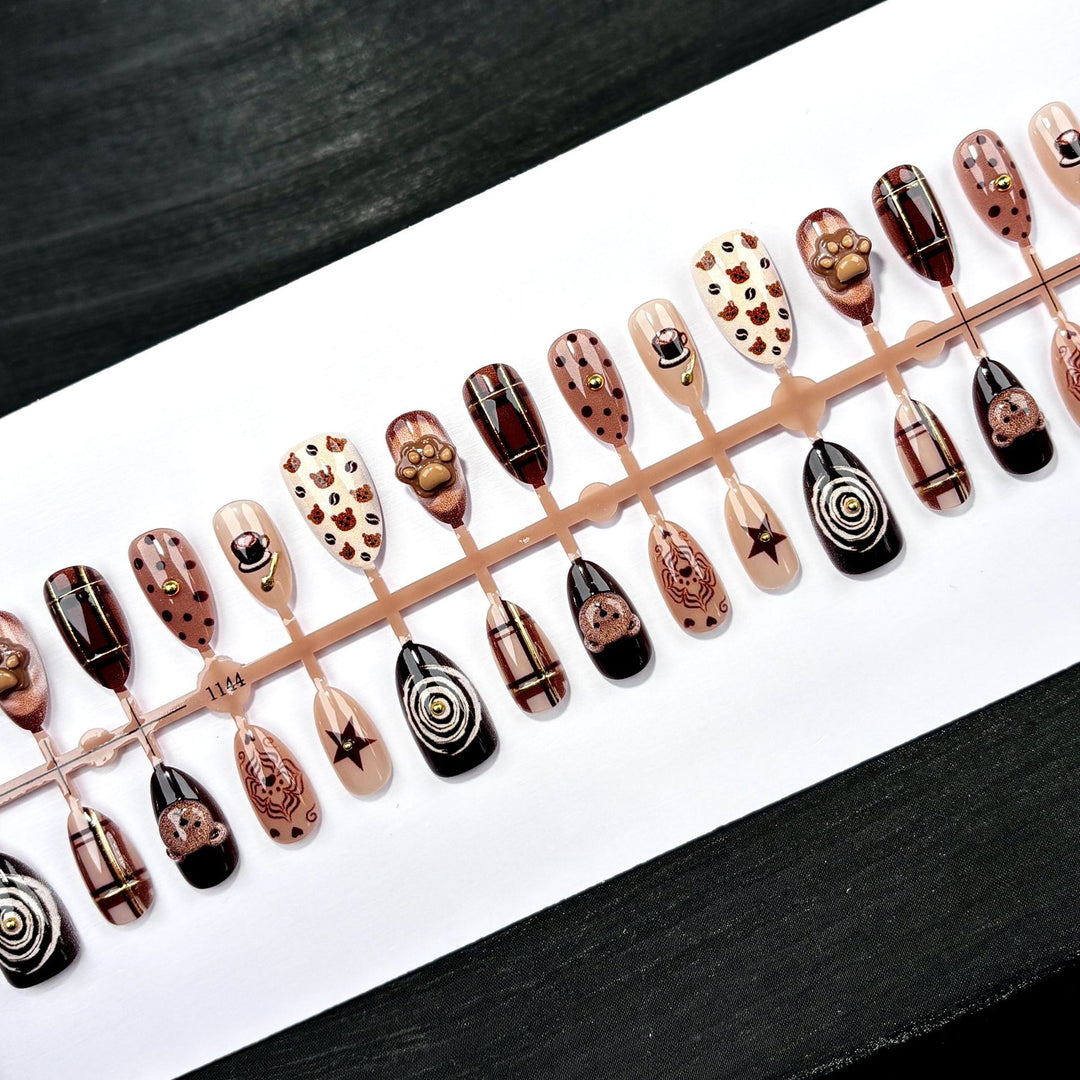 Premium Themed Press-On Nail Art Set
