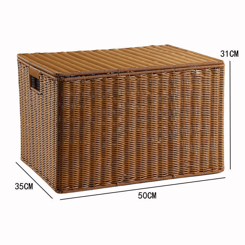 Woven Rectangular Storage Cube with Handles Stornfield