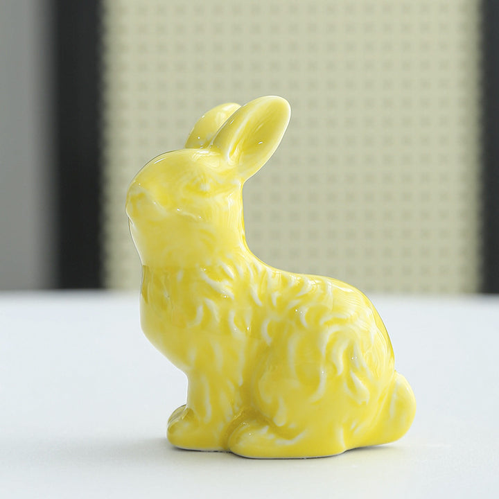 Whimsical Ceramic Rabbit Sculpture Stornfeild