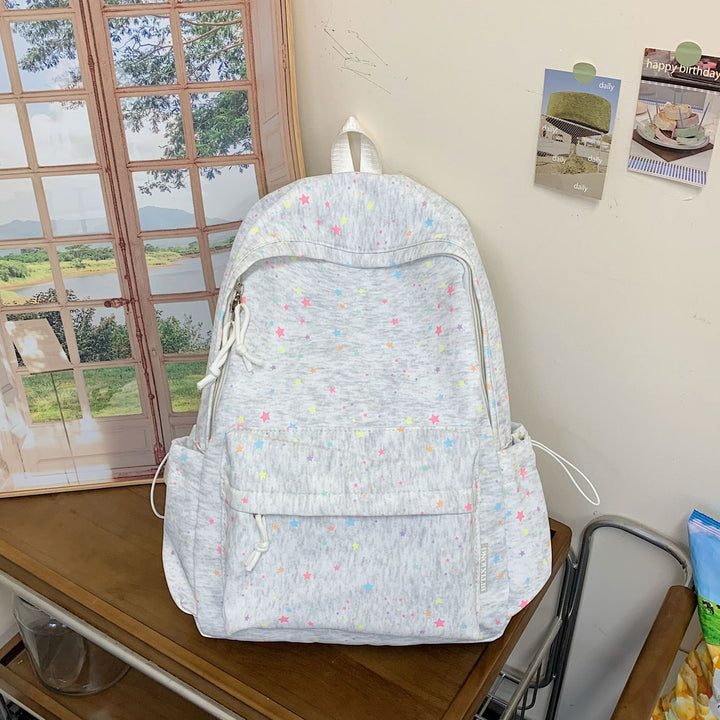 Star-Embellished School Backpack Stornfield