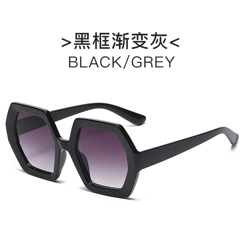 Women extravagant hexagonal sunglasses Stornfield
