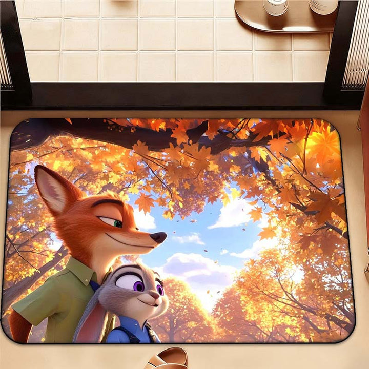 Cartoon-Themed Area Mat