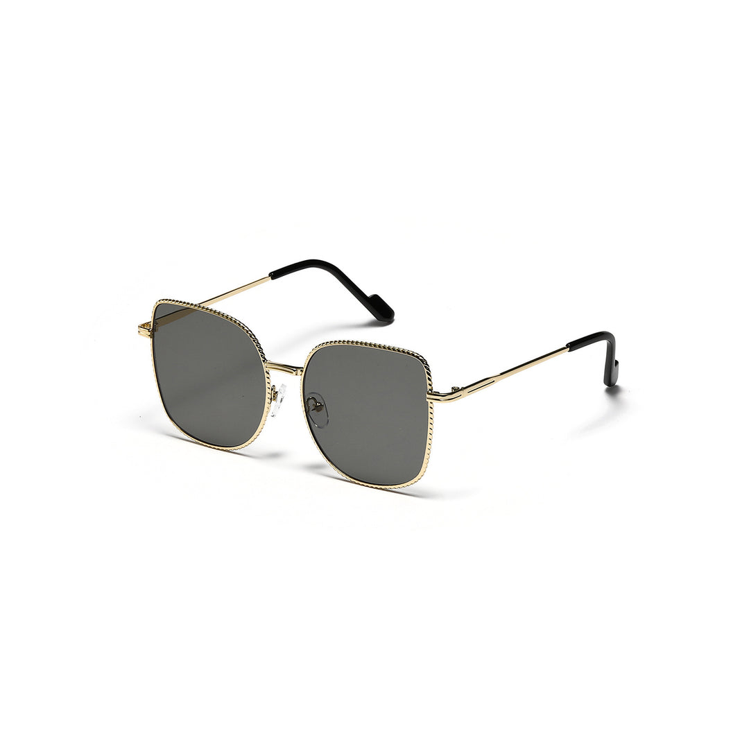 Women's fashionable oversized designer sunglasses with multifaceted frame Stornfield