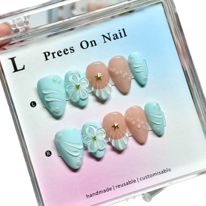 Creative nail art with floral accents Stornfield