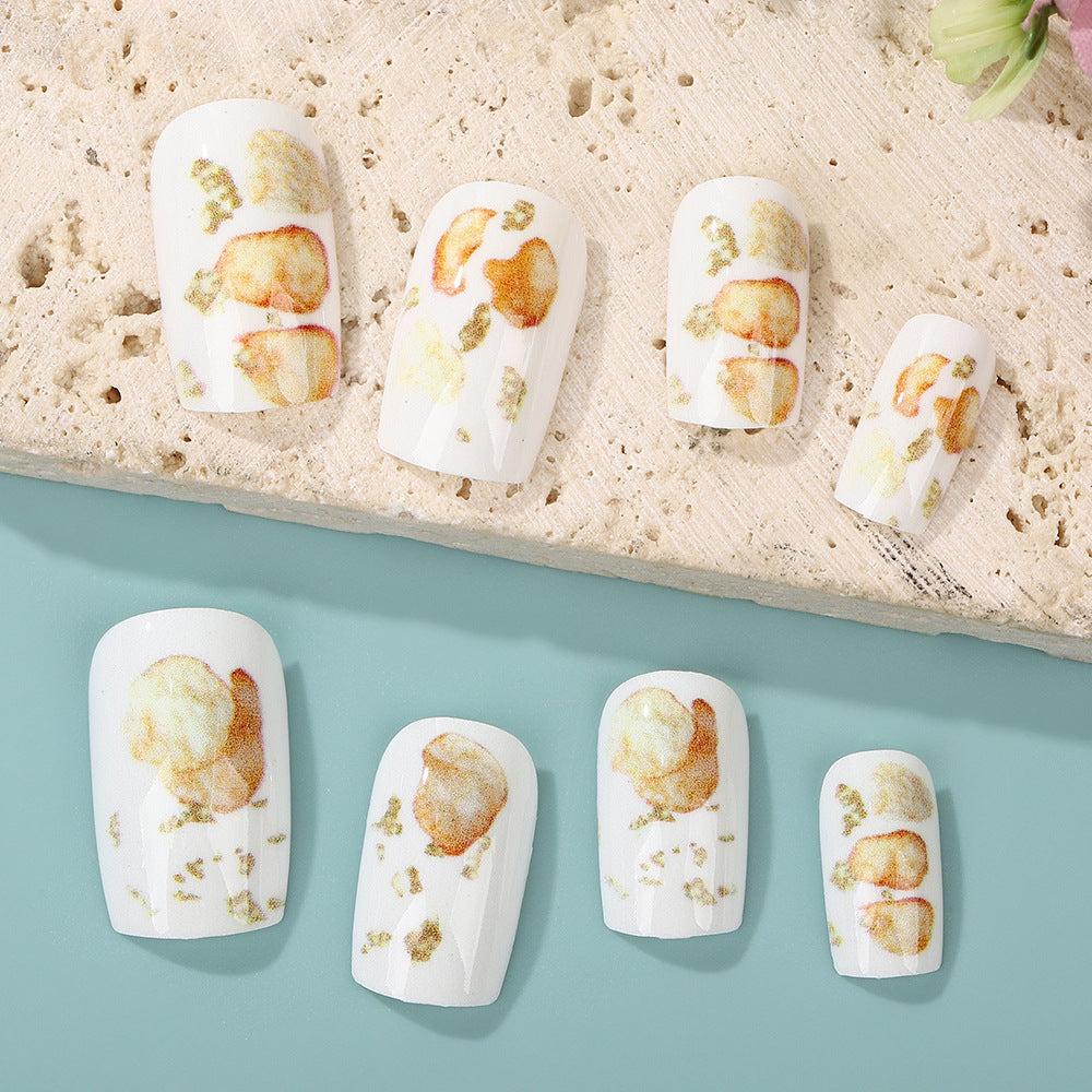Creative artificial nails in natural vintage design Stornfield