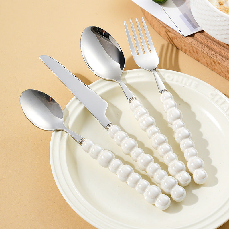 Elegant finger food fork with non-slip handle Stornfield