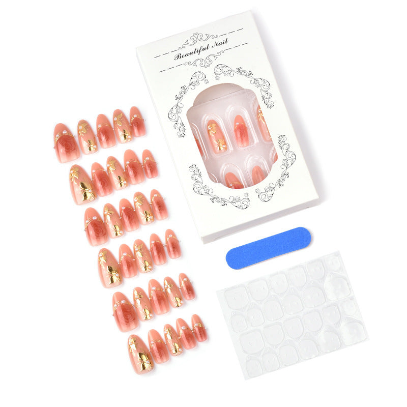 Artful Nail Tips with Rose Design Stornfield