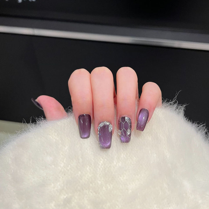 Diamond-Accented Press-On Nail Set Stornfield