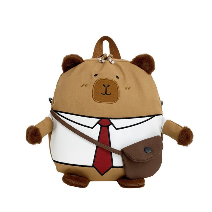 Plush backpack with funny bear design Stornfield