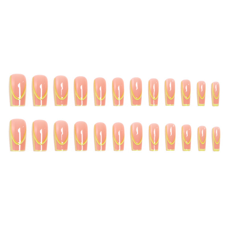 Artistic Nail Tips with Geometric Design Stornfield