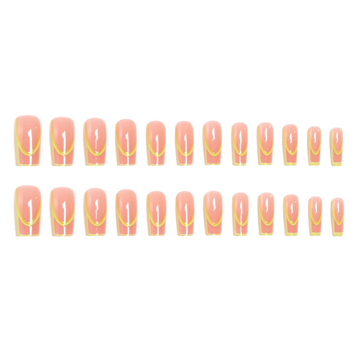 Artistic Nail Tips with Geometric Design Stornfield