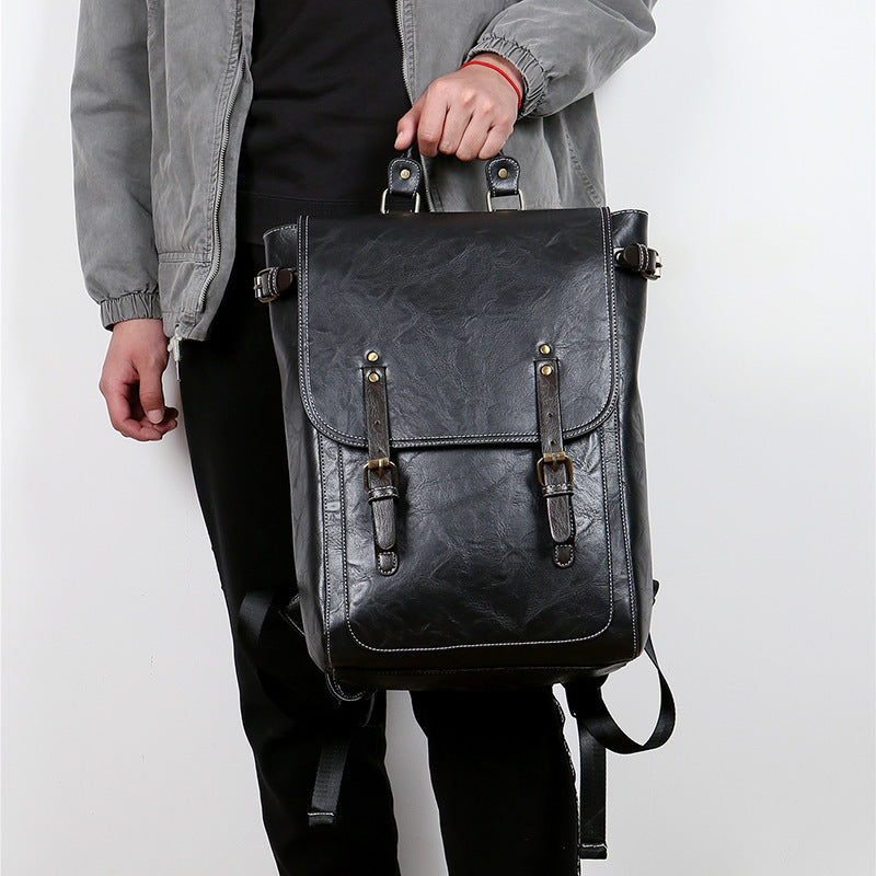 Elegant Laptop Backpack with High-Quality Synthetic Leather Coating Stornfield