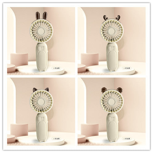 Ladies portable mini hand fan with delightful animal design Stornfield
