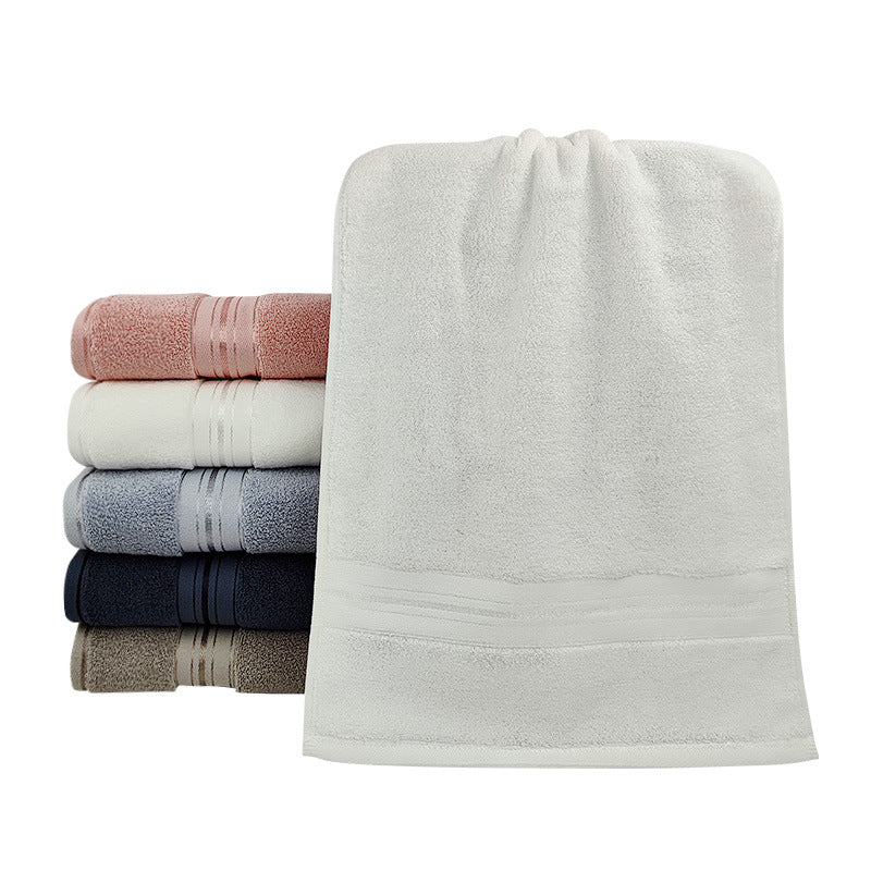 Premium Terry Bath Towel With Elegant Striped Border Stornfield