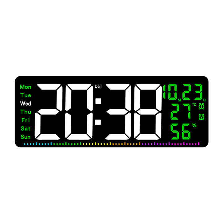 Digital alarm clock with large LED display and weather data Stornfield