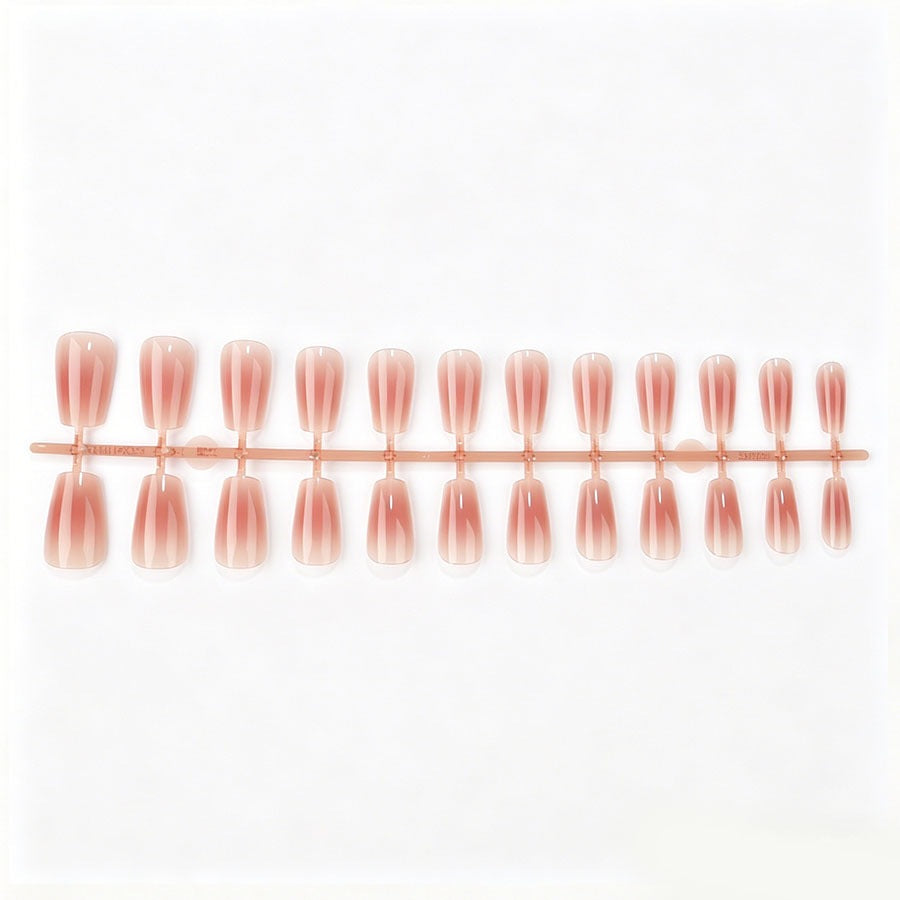 Artificial nail set with elegant high gloss and natural finish Stornfield