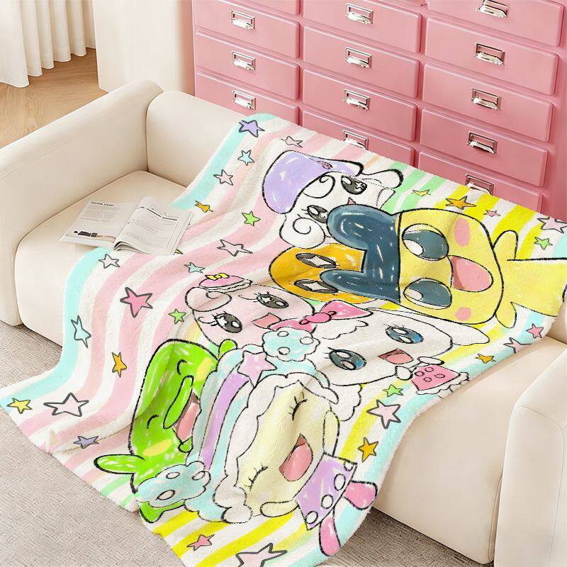 Cartoon-Themed Cozy Blanket
