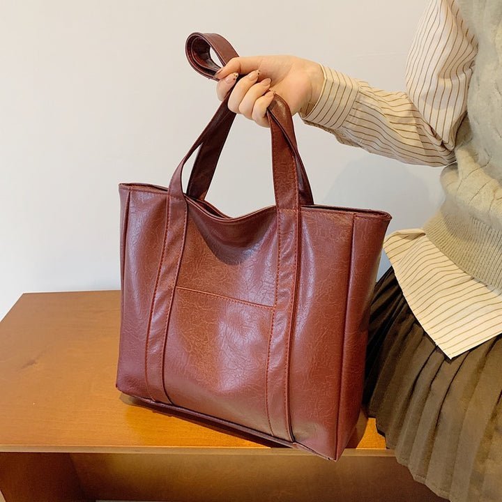 Classic Faux Leather Tote Bag Stornfield