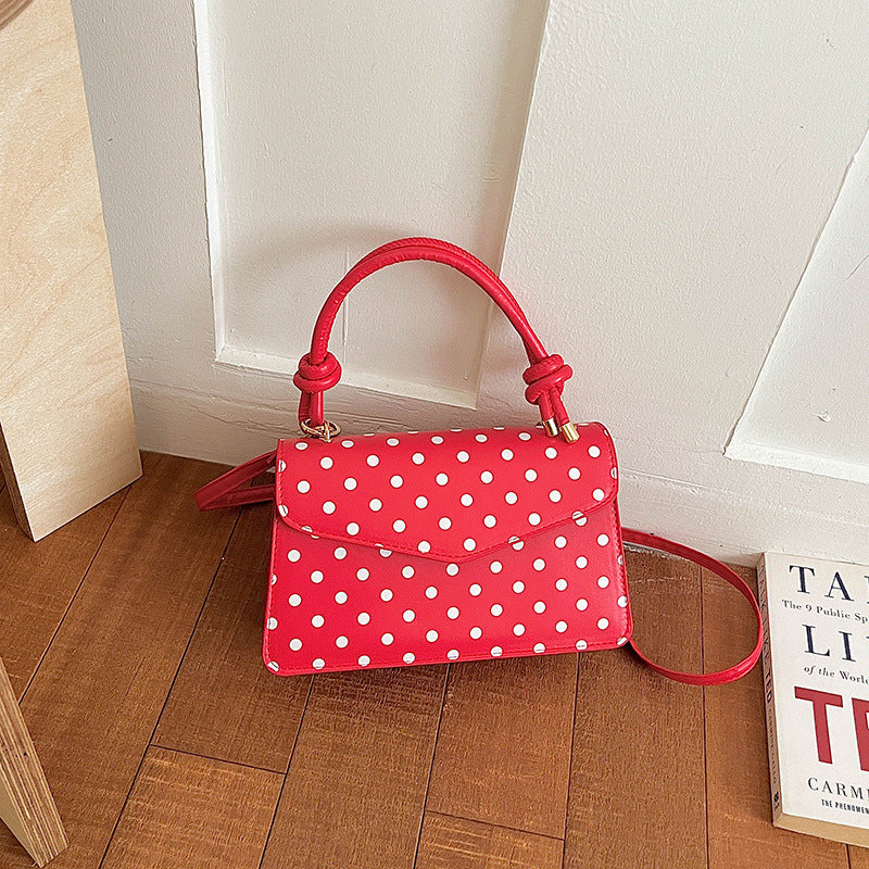 Stylish Polka Dot Handheld Tote