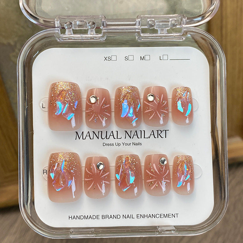 Glamorous Rhinestone-Accent Press-On Nail Art Kit Stornfield