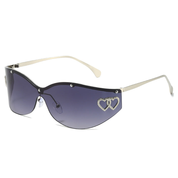 Fashion-Forward Avant-Garde Shield Sunglasses Stornfield