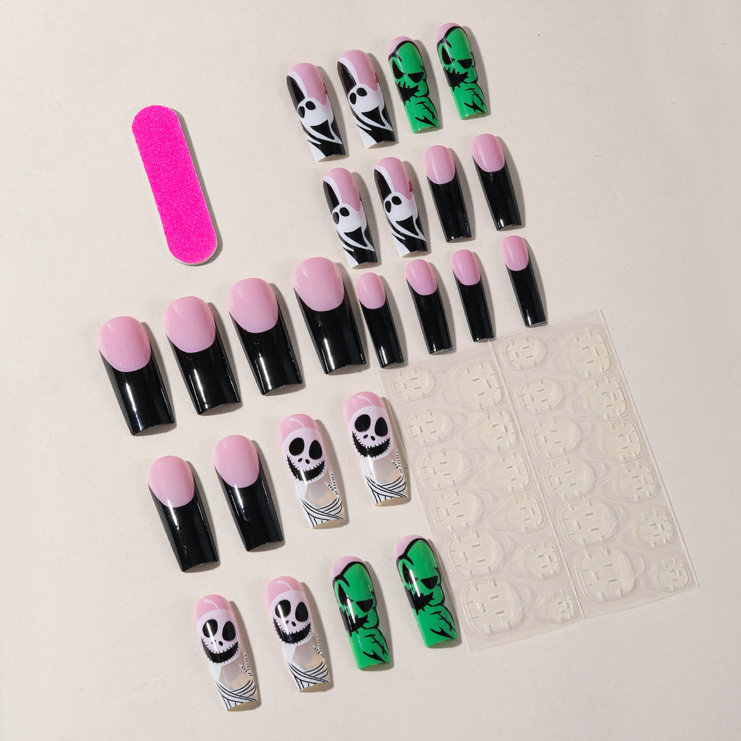 Whimsical Skull Art Nail Extensions Stornfield
