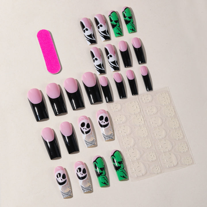 Whimsical Skull Art Nail Extensions Stornfield
