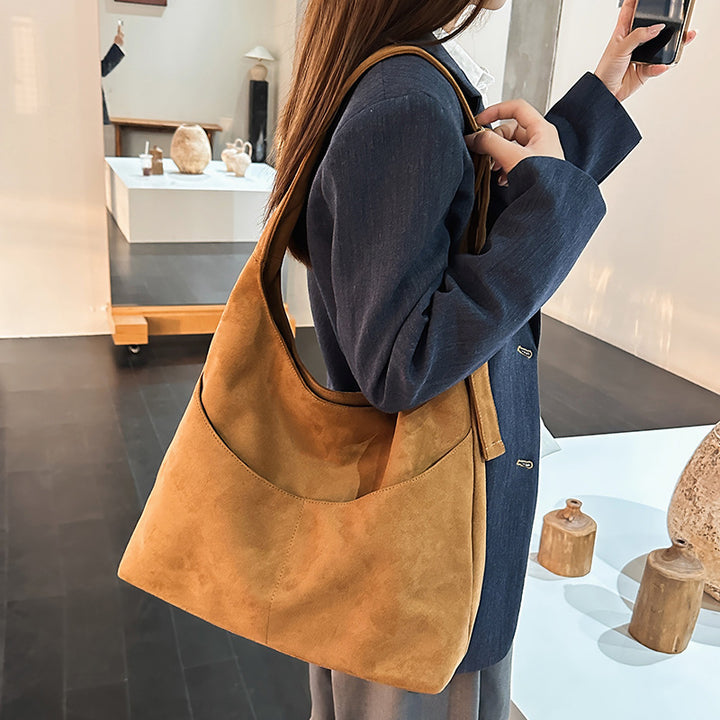 Suede Hobo Bag