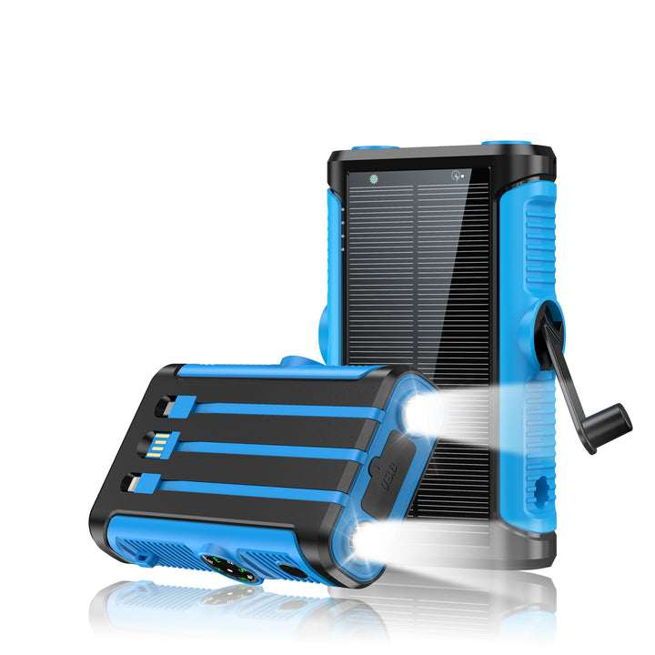 Multifunctional Solar Powerbank with Hand Crank Stornfield