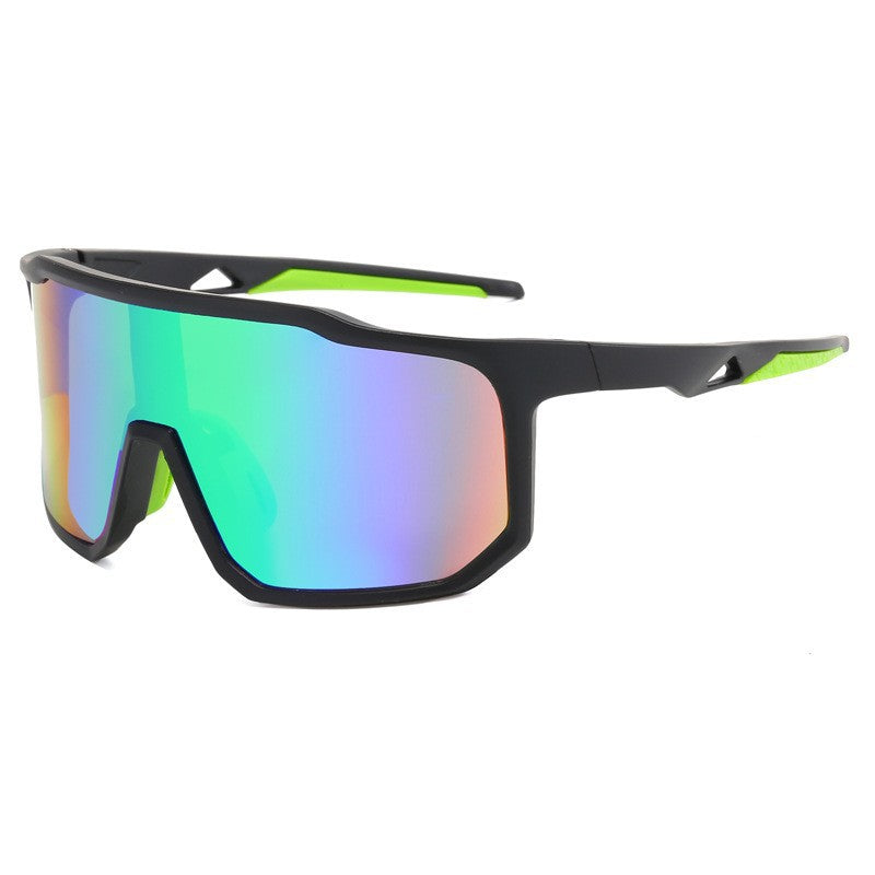 Ladies sporty racing sunglasses with wide field of view and modern mirrored lenses Stornfield