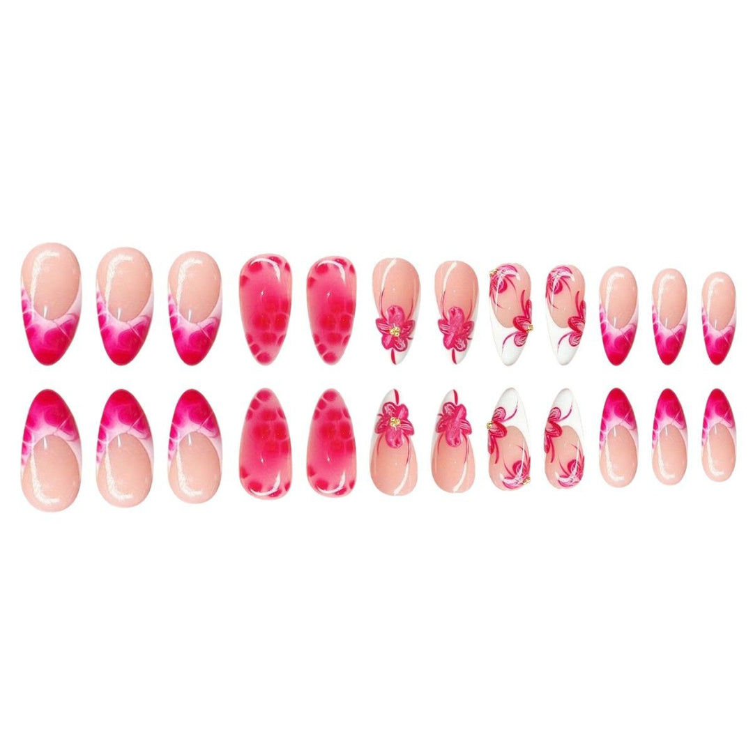 Artistic Floral Stiletto Nail Art Stornfield