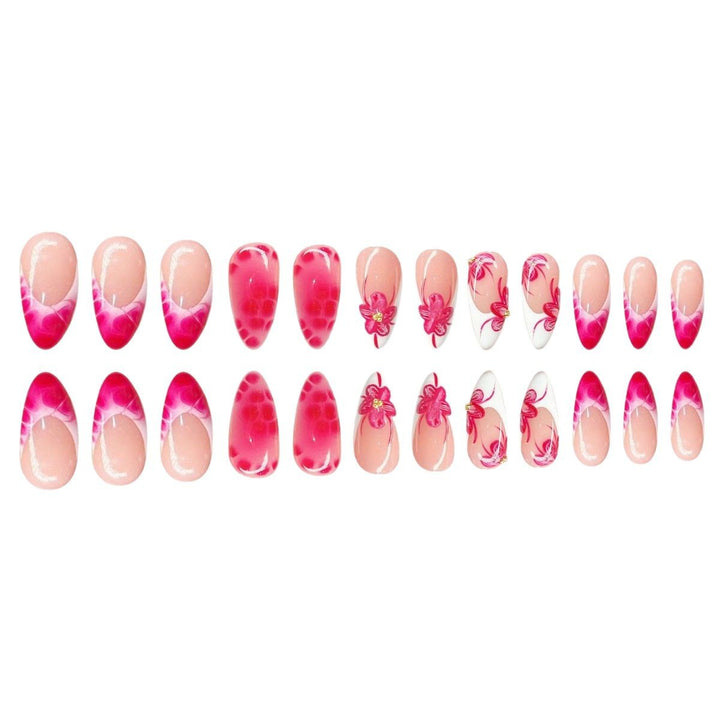 Artistic Floral Stiletto Nail Art Stornfield
