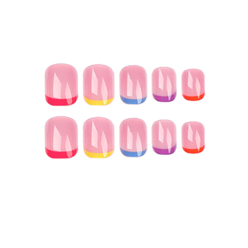 Nail art with colorful tips Stornfield