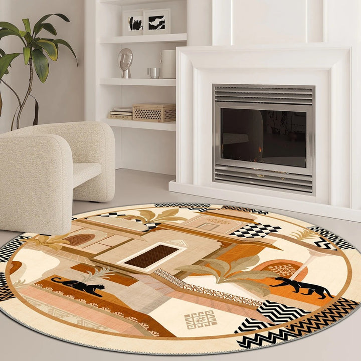 Home Decor Elegant Round Area Rug
