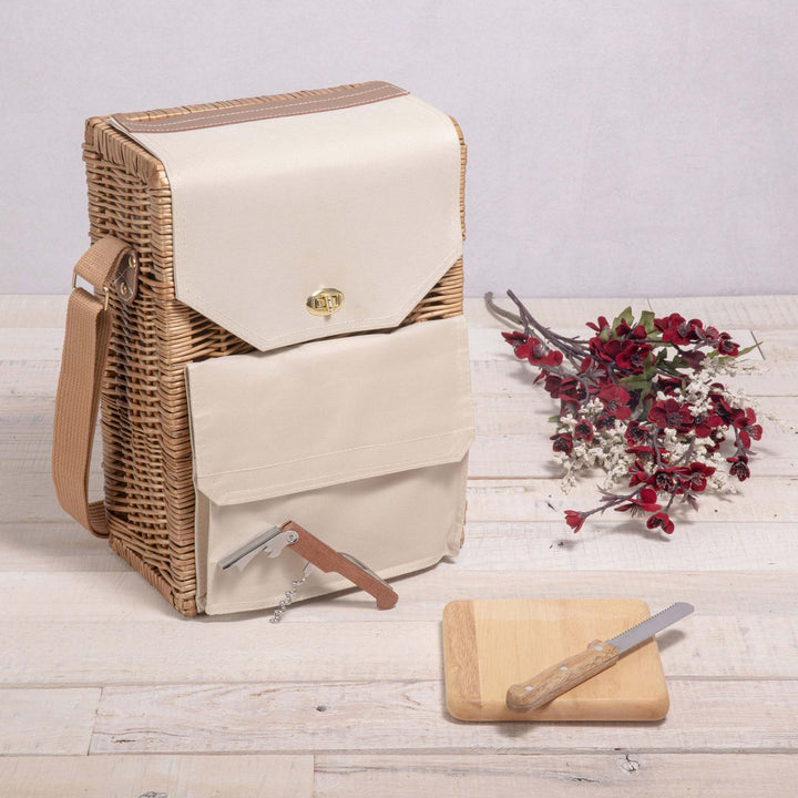 Ladies Elegant Picnic Basket with Practical Compartments Stornfield