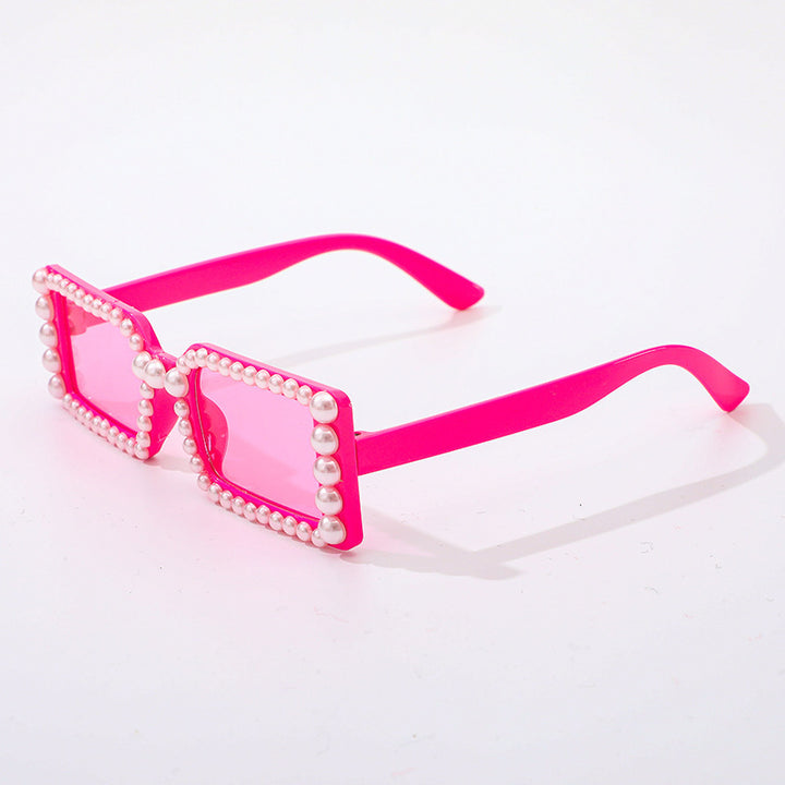 Pearl-Embellished Retro Sunglasses Stornfield