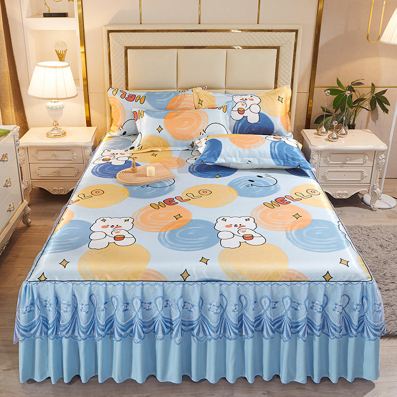 Ladies daybed cover with playful bear motif Stornfield