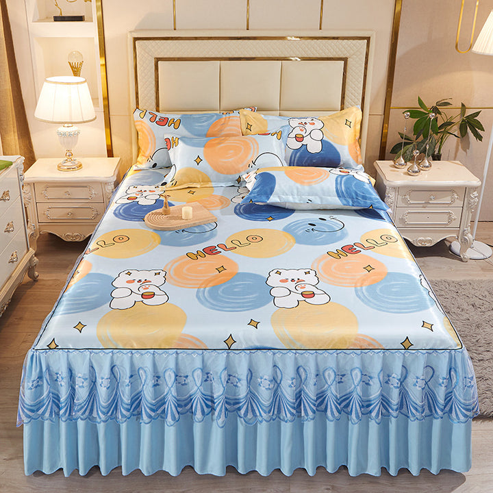 Ladies daybed cover with playful bear motif Stornfield