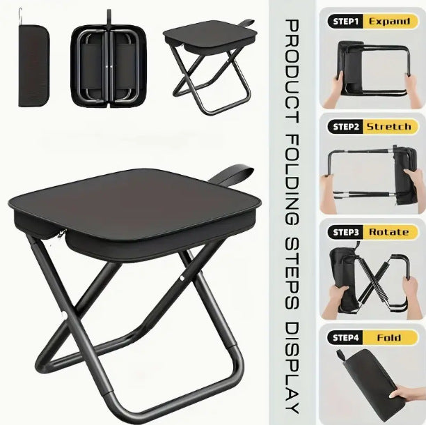 Unisex Foldable Camping Stool with Stable Legs Stornfield
