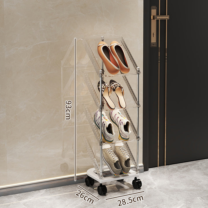 Shoe rack with transparent design Stornfield