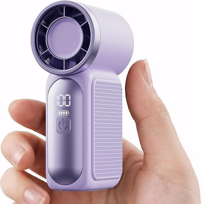Women's Portable Mini Fan with Digital Display Stornfield