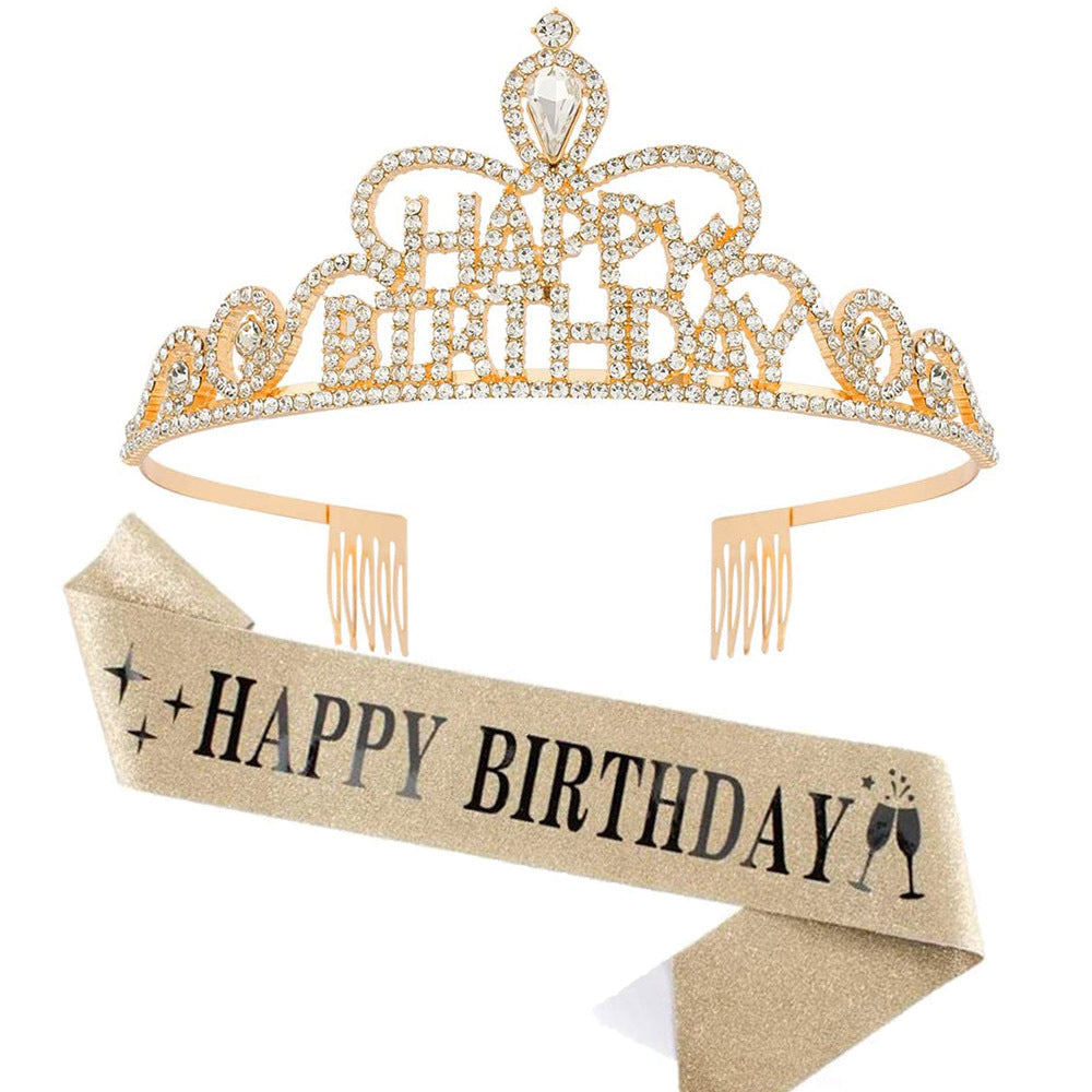Women Funkenkrone with "Happy Birthday" lettering Stornfield