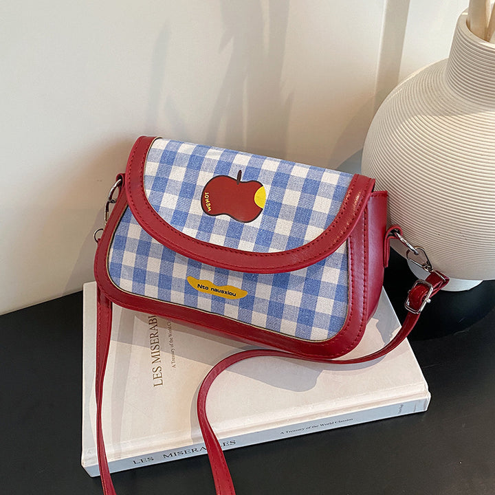 Playful Gingham Pattern Handbag Stornfield