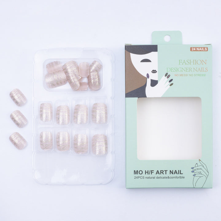 Artificial nails with elegant glitter design Stornfield
