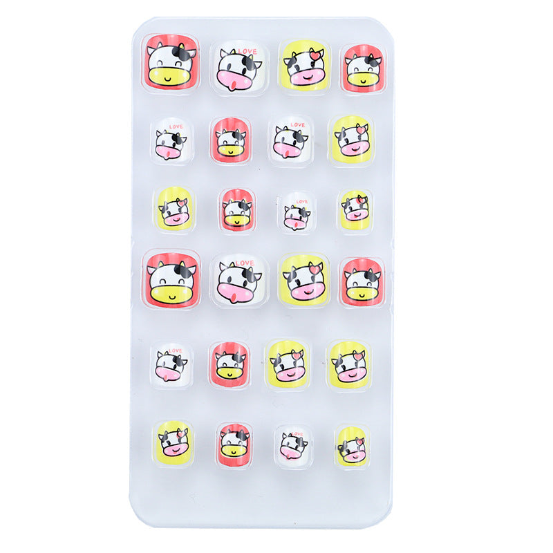 Playful Cartoon Animal Press-On Nail Set Stornfield