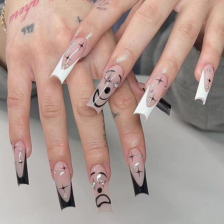Nail art with heart and lip designs Stornfield