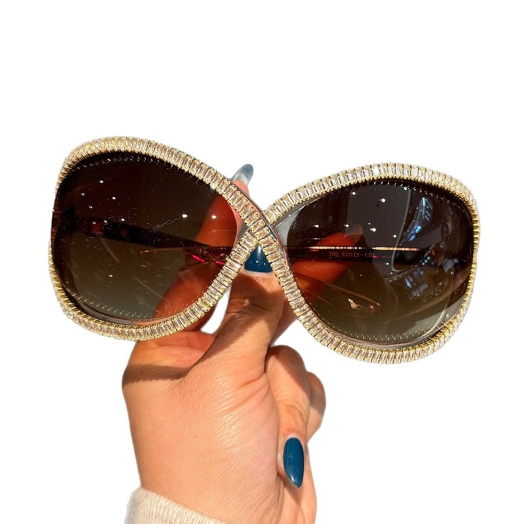 Ladies Trendy Sunglasses with Sparkling Crystal Decor Stornfield