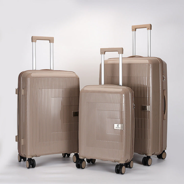 multi-size hardshell spinner luggage set with telescopic handles and double-spinner wheels Stornfield